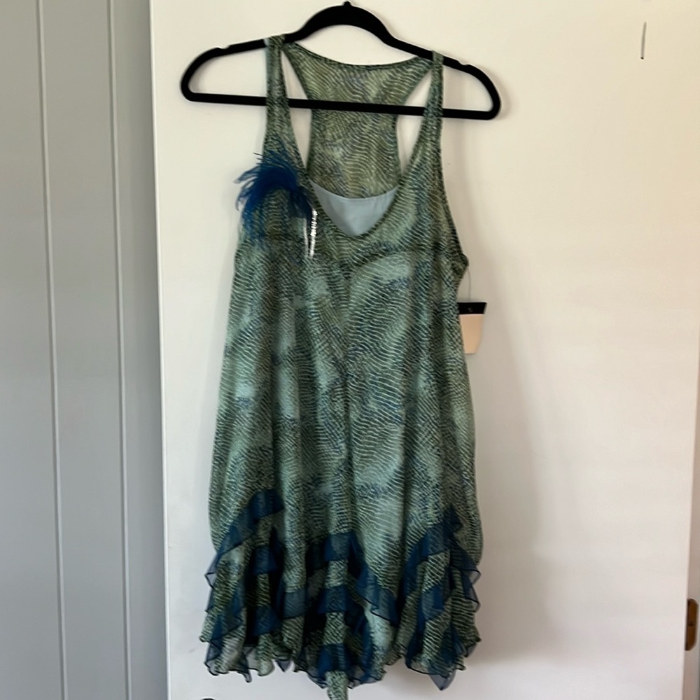 Steve Madden racer back chiffon dress.